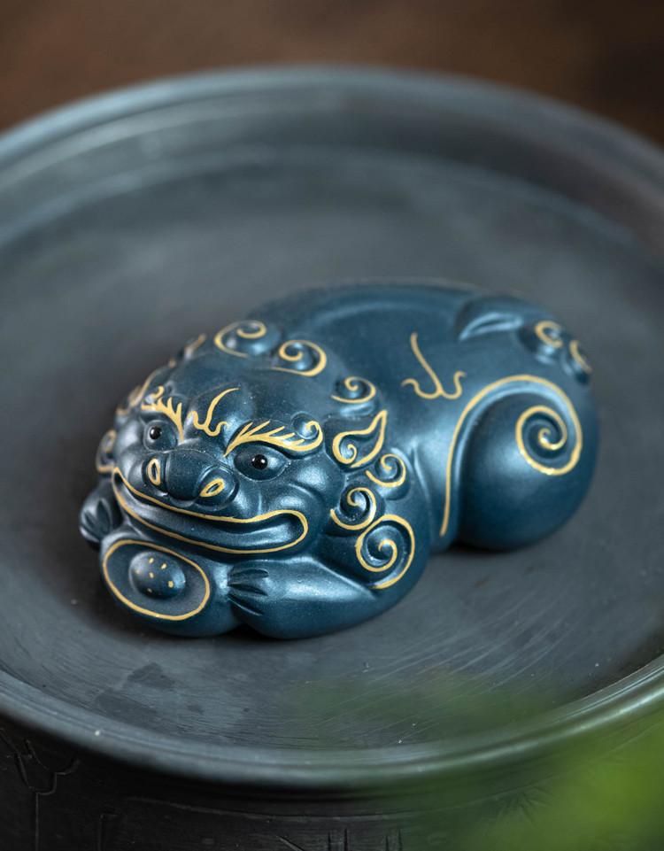 描金貔貅绿泥三款202041