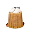 Balde para Banho de Pés para Uso Doméstico, Balde de Madeira para Banho de Pés com Tampa, Balde para Imersão dos Pés com Tampa, Bacia de Banho de Pés Frios Palaciana