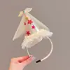 Tiara de Cabelo para Festa de Aniversário Infantil Acessório de Cabelo Princesa Fofa para Meninas Chapéu de Bebê de Um Ano Presilha Tiara Acessórios de Cabelo Presilha