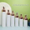 Botella Mousse Blanca de 100ml con Cepillo Limpiador y Dosificador de Espuma, Botella de Espuma de 200ml