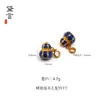 Cobre Alto Color-Retención Chapado en Oro Esmalte Cloisonné Siete Colores Calabaza Colgante Pulsera Collar Accesorios DIY