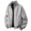 Chaqueta de Cuero 2026 Chaqueta Corta Retro Japonesa Tie-Dye Corte Holgado Bomber Chaqueta de Béisbol Abrigo de Piel PU para Hombres y Mujeres