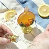 Botella de Aceite Esencial Transfronteriza 30ml Estilo Árabe Esmalte Multicolor Decoración Floral Flamenco Chapado en Oro Aleación Botella para Decantar Perfume