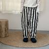 Pantalones Rayados Verticales para Niños Niños Otoño Sueltos Algodón Puro Niñas Rayados Casuales Nuevos Primavera y Otoño Pantalones Largos para Bebé