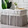 Venta al por mayor para comercio exterior: Nueva Falda de Malla para Mesa de Conferencia de Cumpleaños, Falda Decorativa Rectangular para Buffet de Postres, Cubierta de Mesa