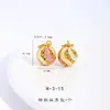 Retención de Color Fuerte Oro Arena Antiguo Accesorios DIY Colgante de Cuenta Dzi de Cinco Rayas Turquesa Floral Espaciador con Agujero Pasante Colgante