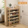 Sapateira Estreita Multicamadas para Casa para Armazenamento de Sapatos na Entrada Corredor Economizadora de Espaço Pequena Pegada Simples Pequeno Armário de Sapatos
