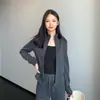 Conjunto de Modal~Sudadera con Cremallera y Cuello Alto Ajustada Pantalones Rectos de Tiro Alto de Modal para Mujer 26 Nuevo Primavera/Verano H032107