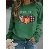 Sudadera con Estampado en Inglés de Calabaza de Halloween Otoño e Invierno Europeo y Americano Camiseta de Manga Larga con Cuello Redondo de Amazon Ropa para Mujer