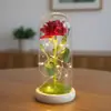 Ramo de Flores Eternas de Rosa Transfronterizo en Cúpula de Cristal, Caja de Regalo para el Día de San Valentín, Producto Terminado, Regalo de Navidad para el Día de la Madre
