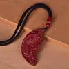 Colección de Colgantes de Cinabrio de Alto Contenido, Arena Dorada Púrpura, Arena Roja Imperial, Collares del Año Zodiacal para Hombres y Mujeres, Joyería de Regalo al por Mayor