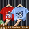Ropa nueva de verano para niños, camiseta de manga corta estilo coreano para niños, top elegante y versátil, camiseta de manga corta de algodón puro, camisa moderna estilo japonés