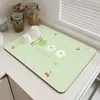 Bancada de Cozinha Minimalista Pad Absorvente Lavatório Terra de Diatomáceas Drenagem Secagem Barra Bancada Talheres Jogo Americano Pad de Isolamento Térmico