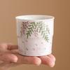 Taza de Sección Alta Flor de Glicina Pintada a Mano Taza de Té de Porcelana Blanca Dehua Juego de Té Kung Fu Taza de Maestro Taza Individual Taza de Té para Mujeres