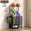 Cesta de Almacenamiento para Esterillas de Yoga, Estante de Almacenamiento para Equipos Deportivos y de Fitness en Casa, Estante de Almacenamiento Doméstico para Rellenar Espacios para Bádminton y Baloncesto