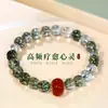 Nuevo Pulsera de Calabaza Fantasma Verde Doble Capa Apilable Estilo Chino para Mujeres Hermosa Única Cuerda de Mano Nicho Lujo Ligero Joyería de Alta Gama