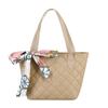 Bolsa Tote Bolsa de Mão 2022 Novo Estilo Lenço de Seda Moda Bolsa Pu Bolsa de Compras Bolsa Tote Bordada de Grande Capacidade
