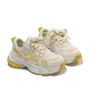 Zapatillas de papá para niños, nuevo modelo de otoño, zapatillas deportivas de malla transpirable para niños y niñas de 6 a 12 años, con suela blanda, antideslizantes, zapatos casuales