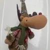 Quying Tela a Cuadros Copo de Nieve Navideño Retro Transfronteriza Muñeca Elástica Decoración Navideña para Hotel Centro Comercial Adorno de Arreglo
