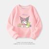 Sudadera Pulóver de Cuello Redondo para Niñas 2025 Nuevo Estilo Coreano Ropa para Niños Talla Mediana y Grande Kuromi Kuromi Top