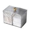 Caja de almacenamiento de cosméticos hisopo de algodón algodón de maquillaje huevo de belleza brocha de maquillaje almacenamiento de escritorio con tapa compartimento caja divisoria transparente