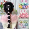 Cuerda para el pelo de niña Color Primavera y Verano Margarita Cerezo Dulce Alta Elasticidad Correa para el pelo Accesorios para el pelo Pastoriles