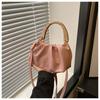 Bolso Pequeño Cuadrado Plegable Texped Estilo Coreano 2024 Nuevo Moderno Bolso de Hombro para Llevar en la Mano Bolso Cruzado Casual Simple