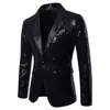 Traje de Lentejuelas Doradas para Actuación Europea y Americana Traje Coreano Chaqueta de Estudio para Hombre de Discoteca Anfitrión MC XZ28
