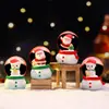Nuevo producto transfronterizo: Adorno navideño de bola de cristal con hombre mayor y muñeco de nieve, regalo para niños, pequeña bola de agua brillante, venta directa