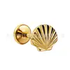 Brincos de Concha Jiangtai F136 Série Oceano de Titânio com Pinos G23 Liga de Titânio Corpo Piercing Joias Studs de Osso da Orelha
