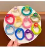 Doce Cor Cabeça Corda Das Meninas Do Bebê Não Bate Anéis De Toalha De Cabelo Anéis De Cabelo Das Meninas Amarração De Cabelo Elástico De Alta Elasticidade