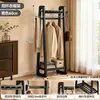 Cabideiro de Madeira Maciça Multifuncional para Roupas Cabideiro Vertical de Chão para Quarto Entrada de Casa Cabide
