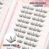 [Libro de 24 Filas de Pestañas] Lágrimas Azules de Verano Pestañas Postizas Artificiales Suaves y Transparentes de Gran Capacidad