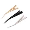 Accesorios para el cabello transfronterizos europeos y americanos clip para el cabello de metal cepillado con temperamento clip para el cabello curvo con forma de S pinza de pico de pato clip de cuerno puntiagudo versátil