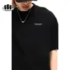 Camiseta de Manga Corta con Estampado de Letras Estilo Americano de Moda Forn3 para Hombre, Camiseta Casual de Manga Media de Verano N1996