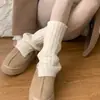 Meias Separadas Outono e Inverno Novo Design Ins Larga Preguiçosa Meias Empilhadas Meninas Populares Empilhadas para Usar Quente Grossa Malha de Agulha