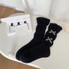 Nuevos Calcetines de Mujer Primavera 2025 Lado con Lazo Decorativo Algodón Peinado Estilo Japonés Estilo Ballet Calcetines Apilables para Niña