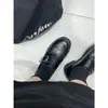 Zapatos de Cuero Gruesos Estilo Británico 2026 Primavera Nuevos de Piel Genuina Retro Versátiles Casual Mocasines Brogue para Mujer
