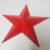 Estrela de cinco pontas metálica tridimensional spot galvanizada a ouro zinco alumínio fundição sob pressão estrela adereços de decoração estrela distintivo de decoração estrela