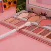 Brochas de Maquillaje Personalizadas Pincel para Sombras de Ojos Individual Incrustado con Diamante con Logo Impreso Herramienta de Maquillaje Pincel Pincel para Difuminar Ojos