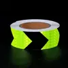 Verde Fluorescente Preto Seta Treliça Pasta Refletiva Filme Refletivo para Carroceria de Caminhão Placas de Trânsito Rodoviário Alerta de Segurança contra Incêndio