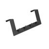 Gancho para puerta sin clavos Estilo europeo Fila de ganchos para ropa para el hogar Almacenamiento de ropa Sombrero Bolso Gancho de metal negro para ropa para la parte posterior de la puerta del hogar
