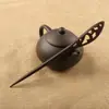 Mercadorias genuínas Pente de ébano pente de alto padrão diy estilo antigo acessórios de cabelo com balanço passo Pente de madeira novo estilo chinês adorno de cabeça feminino