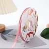 Cinta de San Valentín 0.6cm Flor de Cinta Material de Empaque Ramo de Flores de Moño DIY Cinta Paquete de Flores de Moño Cinta de Decoración de Boda