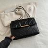 Bolso bandolera informal para mujer, moderno, sencillo, pequeño, cuadrado, novedad de verano 2024, bolso de hombro informal con ribete para mujer.
