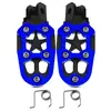 Peças Modificadas para Motocicleta Pedaleiras de Liga de Alumínio CNC Pedais Metálicos Antiderrapantes Pedaleiras Traseiras Universais Resistentes ao Desgaste
