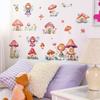 Divertido-d40 dibujos animados hada casa de hongos dormitorio sala de estar porche hogar fondo embellecimiento pegatinas de pared al por mayor