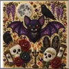 Pintura de Diamantes 5D Transfronteriza Más Vendida de Halloween con Perlas, Set DIY, Portátil, Arte para el Hogar, Adorno Decorativo Hecho a Mano