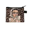 Bolsa de monedas de dibujos animados Miss Betty Estampado LOVE Cierre de cremallera Almacenamiento Bolsa pequeña Portátil para niñas Llavero para monedas Venta al por mayor