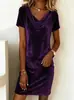 2026 TikTok Transfronterizo Amazon Comercio Exterior Europeo y Americano Nuevo Estilo Elegante Ajustado de Terciopelo Vestido de Longitud Media para Mujer